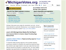 Tablet Screenshot of michiganvotes.org